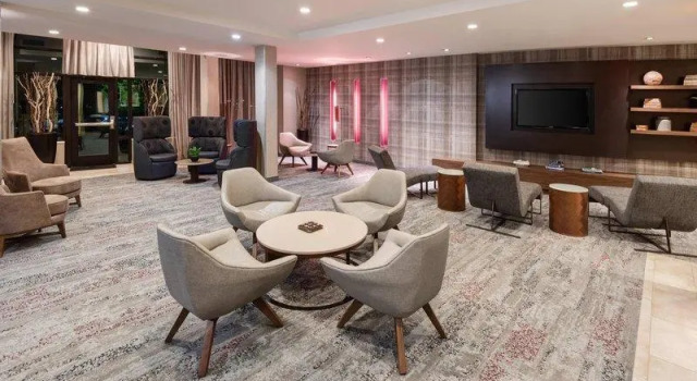 Кровать в общем номере Courtyard by Marriott Pittsburgh Washington Meadow Lands