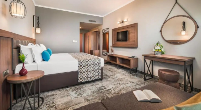 Двухместный номер Deluxe с балконом и с видом на море Hotel Alba - All inclusive