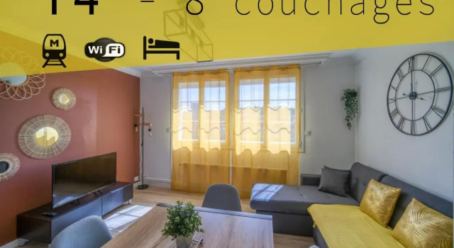 Апартаменты Appartement 3 chambres tout équipé 6-8 personnes