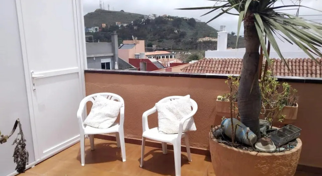 Apartment with 3 Bedrooms in San Cristóbal de la Laguna, with Wonderful Sea View, Furnished Terrace And Wifi - 10 Km From the Beach
