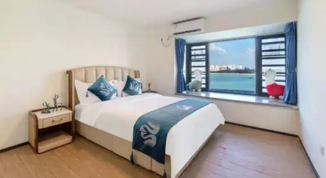 Люкс Дуплекс с 4 комнатами с видом на море Danzhou Ocean Melody Scenic Apartment (Ocean Flower Island No. 2 Island)