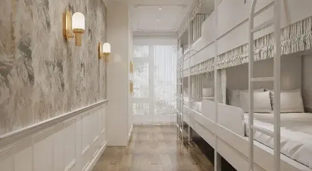 Кровать в общем номере Hangzhou Lighting Lanshan Youth Hostel