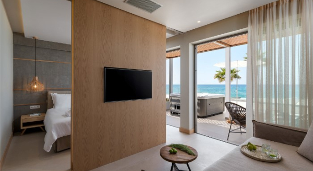 Люкс Цокольный этаж Ikones Seafront Luxury Suites - Adults Only
