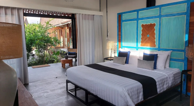 Superior Doppel Zimmer mit Poolblick Spaces Bali Unique Boutique Hotel