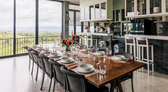 Кровать в общем номере с 6 комнатами Monte Vista Chalet Khaoyai