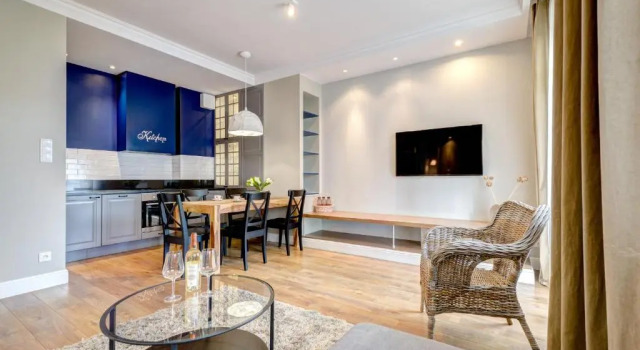 Апартаменты Deluxe с 2 комнатами с балконом Dom&House-Apartments Neptun Park Premium