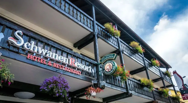 Schwanen-Resort, Забронировать Курортный отель Отели Байрсброн 3 звезды, рядом с Замок Танненфельс, 3*