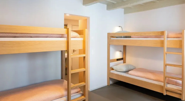Кровать в общем номере (мужской номер) Martigny Youth Hostel