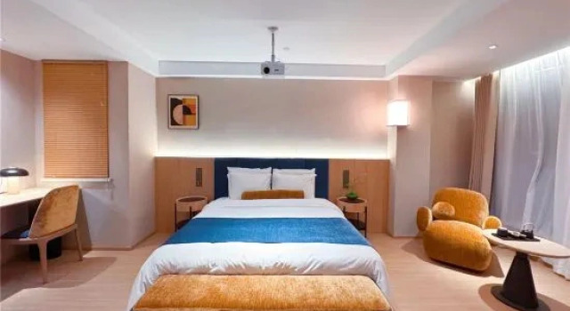 Люкс Deluxe 五悦悦心酒店上饶万力时代金龙岗青年艺术街区店 Wuyue Yuexin Hotel Shangrao Wanli Times Golden Dragon Hill Youth Art District Branch