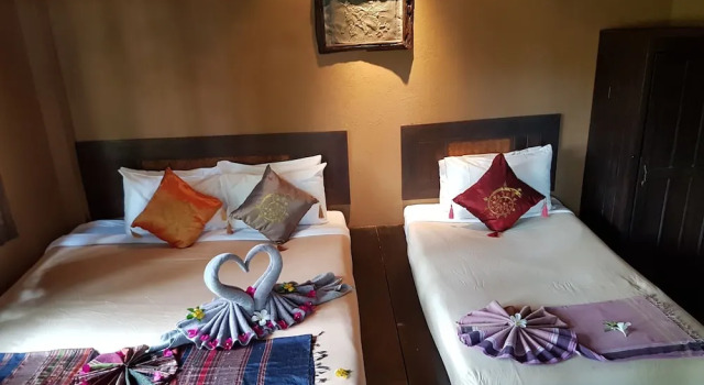 Семейный номер Deluxe с балконом Melina Beach Front Bungalows