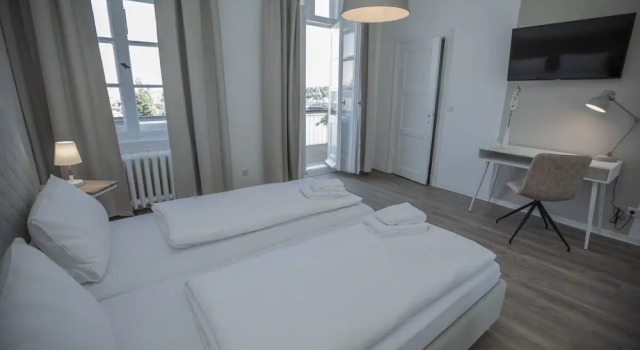 Двухместный номер Standard с балконом и с видом на гавань Zimmer FREI Boardinghouse