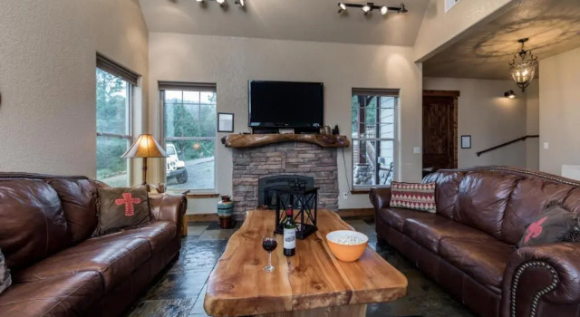 Casa Oso Grande, 4 Bedrooms, Sleeps 10, Foosball, Hot Tub, Fireplace, Varaa Huoneisto Ruidoso New Mexico