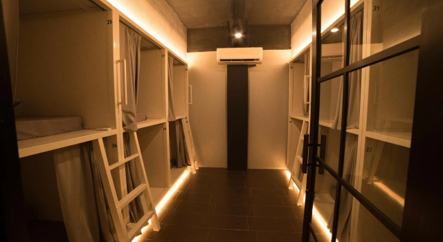Кровать в общем номере Bed Attitude Hostel Cenang