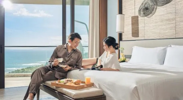 Двухместный люкс oceanfront Atour Hotel Jinhua Bayi South Street Subway Station