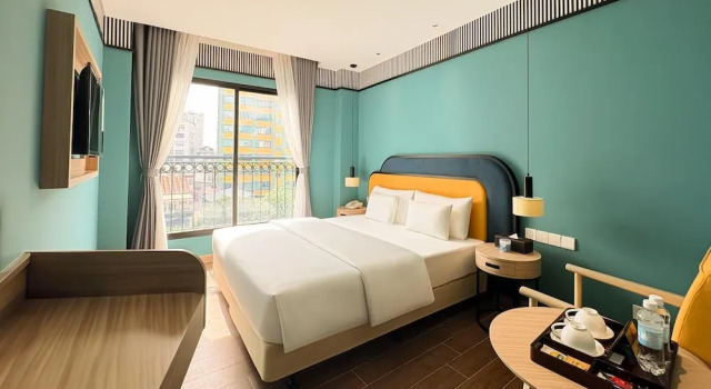 Двухместный номер Deluxe с видом на город A25 Premium Hotel - 130 Bà Triệu