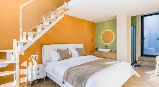 Семейный люкс с 3 комнатами Badaling Great Wall Mingshe Homestay