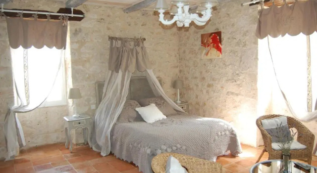 Standard Double room with pool view Maison d'hôte Lapiade