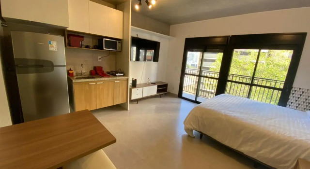 62 New studio next to Augusta, balcony and fast wifi!, Забронировать Отель Сан-Пауло штат Сан-Паулу, рядом с Паулиста-Пернамбуканас