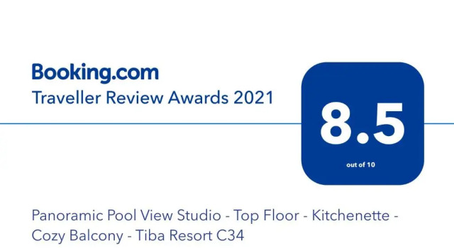 Студия Pool View Near El Gouna With Top Floor Balcony & Kitchen - 2 x Large Pools - European Standards - Tiba Resort C34