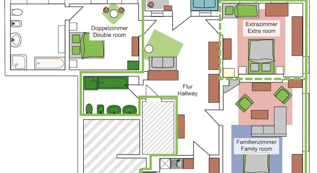 Апартаменты Comfort Gästezimmer Brackel