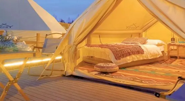Тент с видом на закат Dunhuang Damo Naluwan Starry Sky Homestay