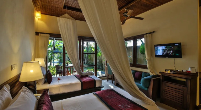 Номер Deluxe с балконом и с видом на сад Bliss Bungalow