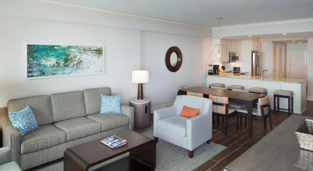 Люкс с 2 комнатами с видом на океан Hilton Grand Vacations Club Ocean Oak Resort Hilton Head