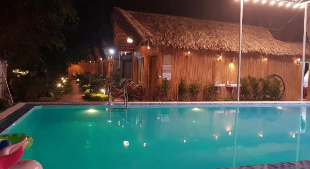 Трёхместное бунгало Deluxe с видом на сад Tam Coc Horizon Bungalow