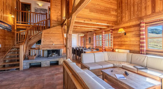 Кровать в общем номере с 6 комнатами Madame Vacances Les Chalets de l'Altiport