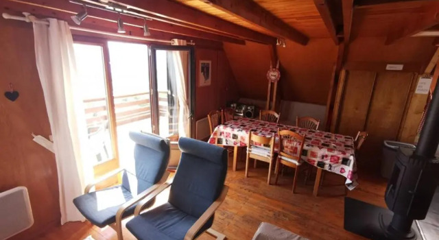 Chalet cosy 9 pers. avec balcon Sud, poêle à bois, Wi-Fi, proche pistes - Saint-Michel-de-Chaillol - FR-1-393-143, Забронировать Шале Виллы Овернь-Рона-Альпы, Вилла