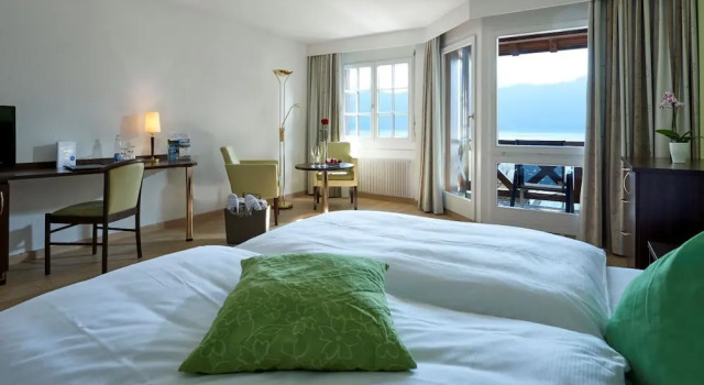 Номер Superior с балконом и с видом на озеро See & Wellnesshotel Gerbi