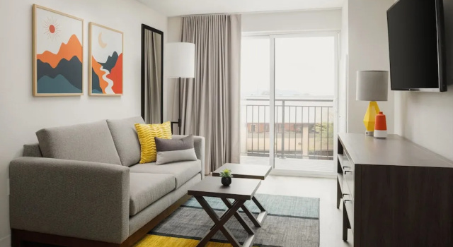 Люкс c 1 комнатой с балконом WaterWalk Extended Stay by Wyndham Jacksonville Deerwood Pk