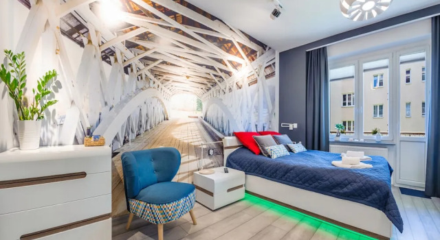 Студия с балконом Apartamenty Sun & Snow Partyzantów