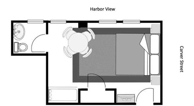 Номер Standard с видом на море Gifford House
