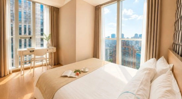 Люкс с 2 комнатами с видом на город ChenDu Taikoo Li ValueGlory Apartment(Located on Chunxi Road, Taikoo Li)