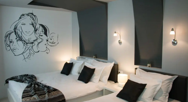 Трёхместный номер Deluxe с видом на город Rooms Villa Downtown