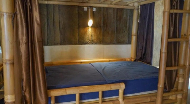 Кровать в общем номере BALI BAMBOO JUNGLE HUTS AND HOSTEL
