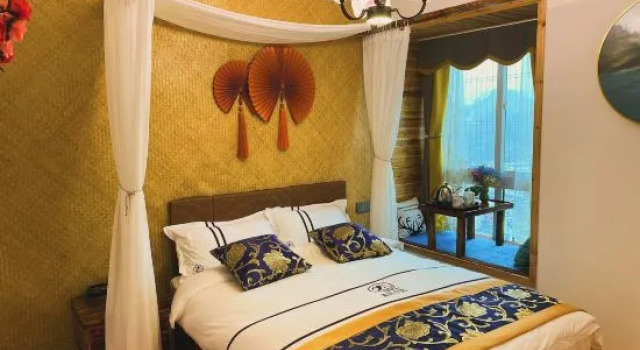 Семейный люкс Deluxe с 3 комнатами Xuan'en Qingfeng Xiaozhu Homestay