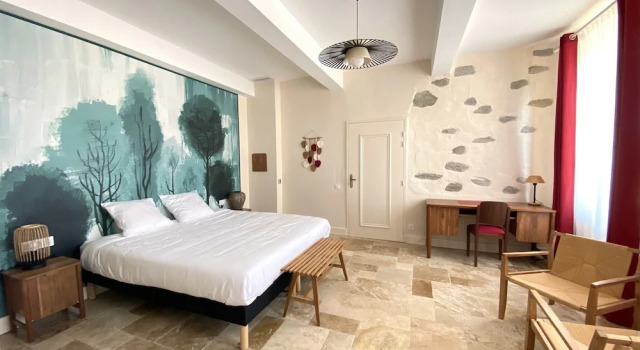 Двухместный номер Deluxe с видом на окрестности Domaine de Lanis maison d'hôtes