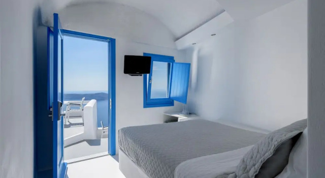Двухместный полулюкс с видом на Кальдеру, море и закат Abyssanto Suites and Spa