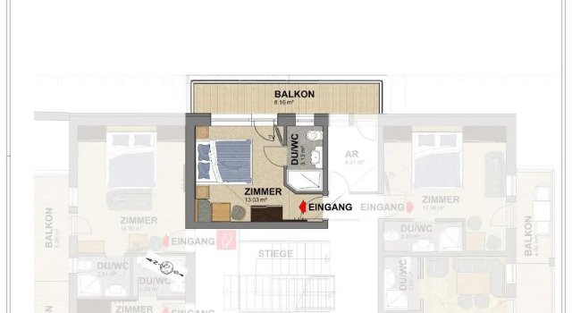 Двухместный номер Standard Hotel Garni Schönblick