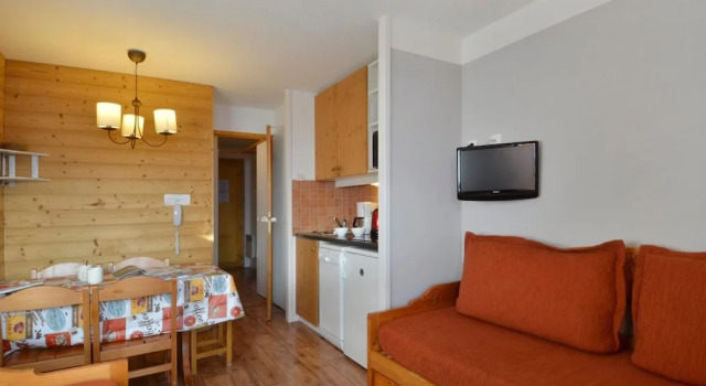 Belle Plagne Studio Cabine on Slopes for 4 People of 27 mÂ² Th514, Забронировать Отель Бель-Плань Ла-Плань-Тарантез