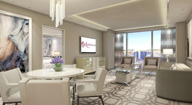 Двухместный люкс c 1 комнатой с видом на город Crockfords Las Vegas, LXR Hotels & Resorts at Resorts World