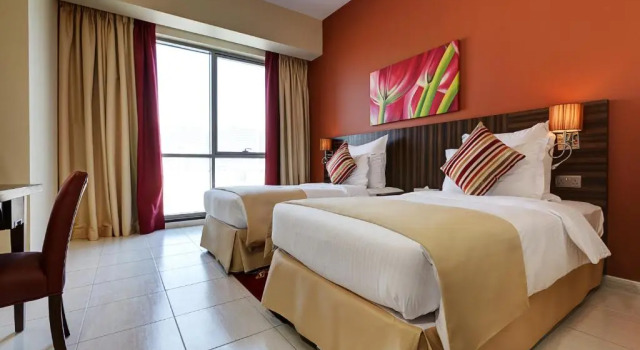 Апартаменты Deluxe с 2 комнатами с балконом Апарт-отель Abidos Dubailand