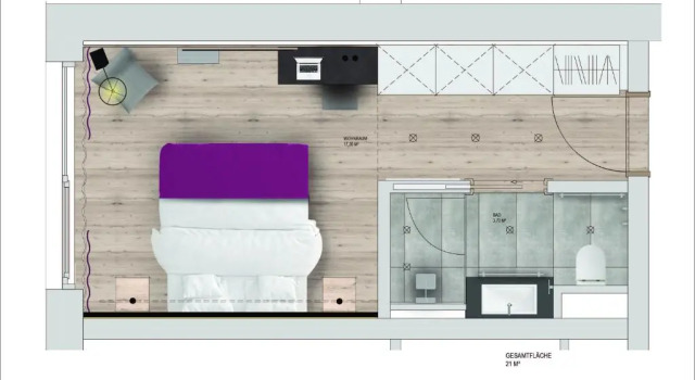Habitación doble Estándar con balcón ObermühleS Boutique Resort