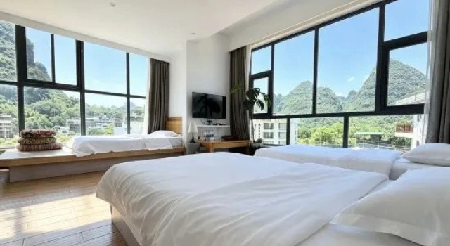 Suite familiare duplex con balcone 林涧小栈Linger house