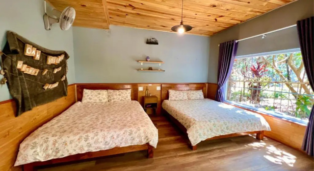 Четырёхместный номер Standard с видом на сад Oak Village by D Home Da Lat