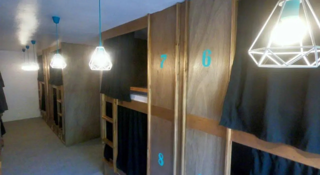 Кровать в общем номере My Green Hostel