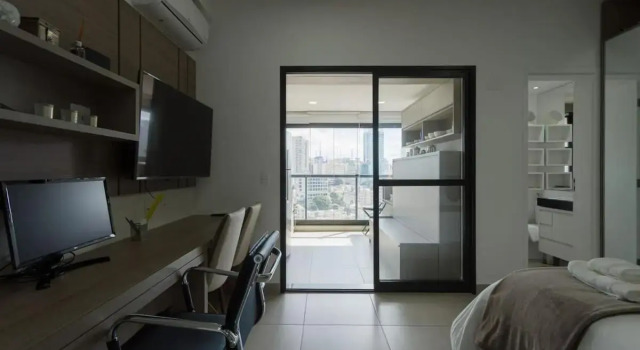 BHomy Vila Mariana com vista e estilo TP2102, Забронировать Отель Вила-Мариана Сан-Пауло, рядом с Культурный центр «Сан-Паулу»