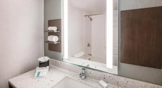 Четырёхместный номер Standard с красивым видом из окна Hilton Garden Inn BWI Airport